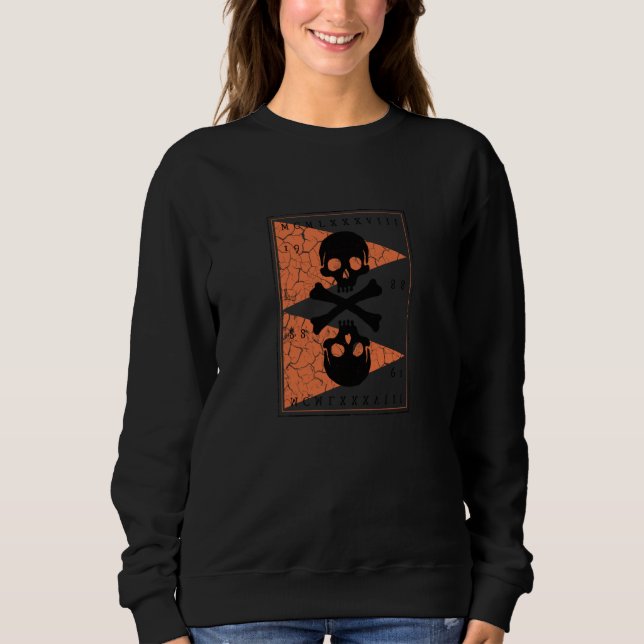 Bones and Skulls Pirat  2 T Shirt (Framsida)