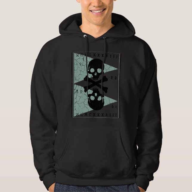 Bones and Skulls Pirate Hoodie (Framsida)
