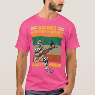 Bones är deras pengar, och är också Mask Guitarist T Shirt