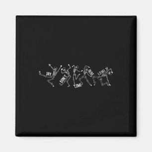Bones Come Alive Hesekiel 37 Halloween skelett T-s Magnet