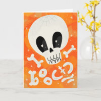 Bones-design för Cute Halloween Boo Skull