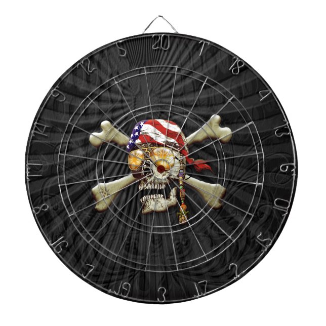 Bones Pirat Skull och Kor Piltavla (Framsidan)