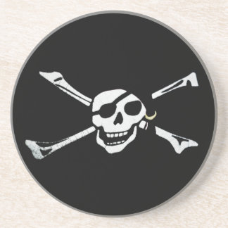 Bones Pirat Skull och Kor Underlägg Sandsten