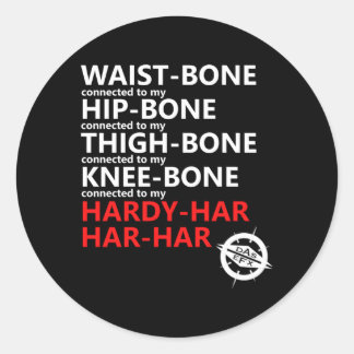 Bones Runt Klistermärke