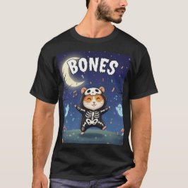 Bones – Skelett Hamster Halloween-fest T-shirt