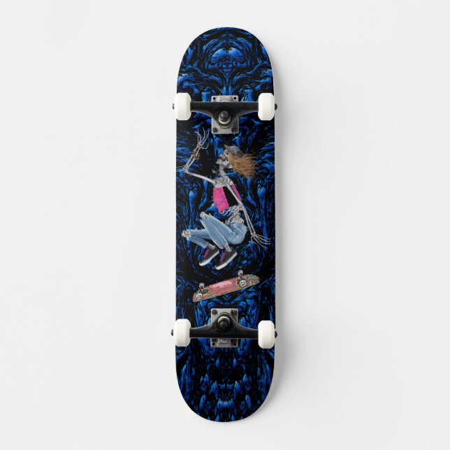 Bonesita KickFlip Mini Skateboard Bräda 18,5 Cm (Framsida)