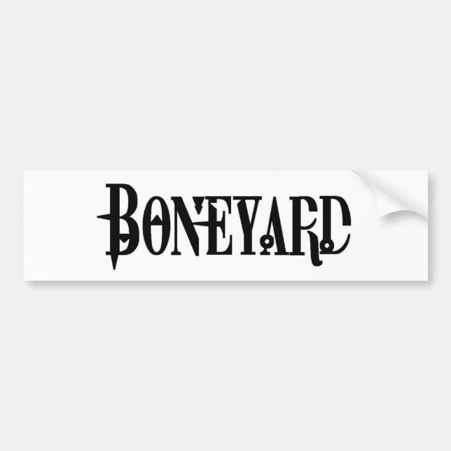 Boneyard - logotyp bildekal (Framsidan)