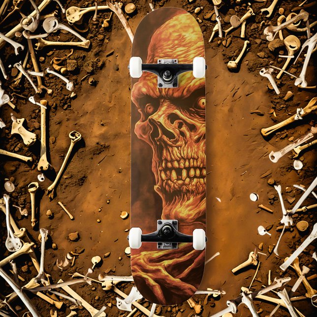 Boneyard Shredder: zombie skeleton Mini Skateboard Bräda 18,5 Cm (Skapare uppladdad)