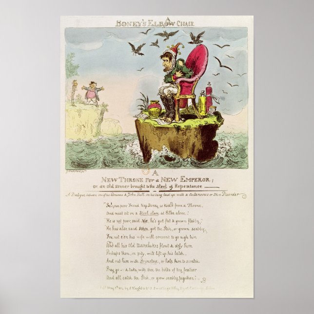 Boneys Elba-ordförande, utgiven av S. Knight Poster (Framsidan)