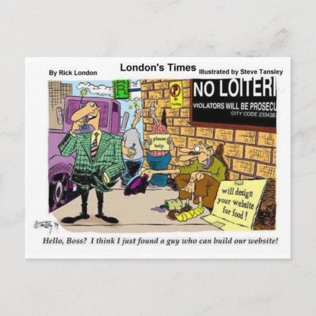 Bönfallande 4 webbdesign roliga presenter och saml vykort (Framsida)