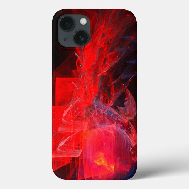 Bonfire - Abstrakt Art, spännande Färg of Red... (Baksida)