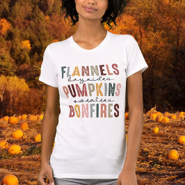 Bonfire Babe & Pumpkin Patch bära Slim Fit T Shirt