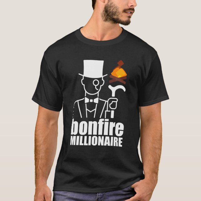 Bonfire Coin Cryptocurrency Bonfire Crypto Million T Shirt (Framsida)
