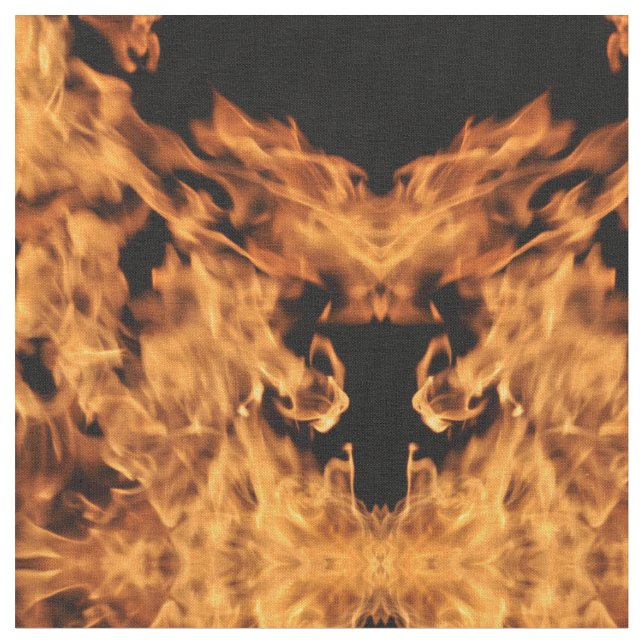 Bonfire Flames Tyg (Närbild)