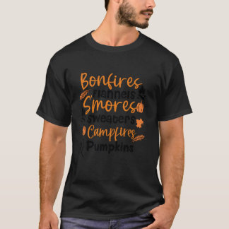 Bonfire Flannels mors Sweaters Campfire och P T Shirt