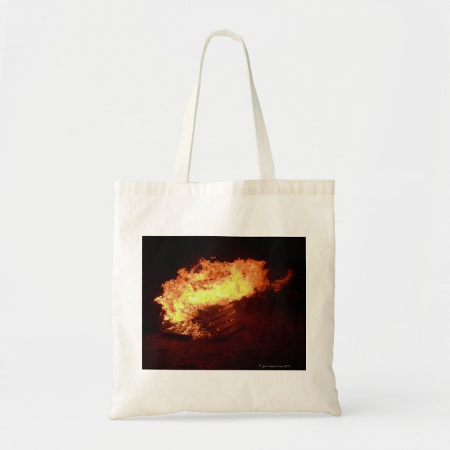 Bonfire Large Tote Bag Tygkasse (Framsidan)