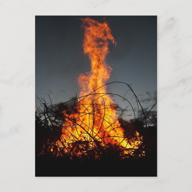 Bonfire på vykort (Framsida)