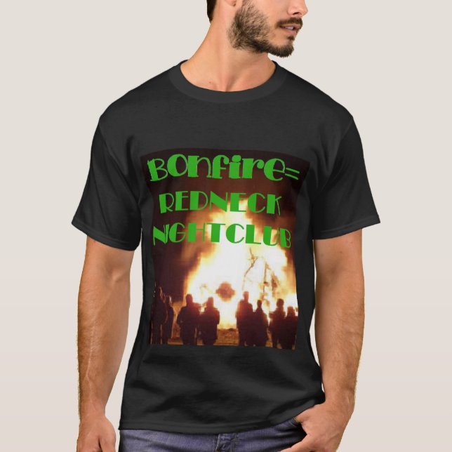 Bonfire=Redneck nattklubb Tee (Framsida)