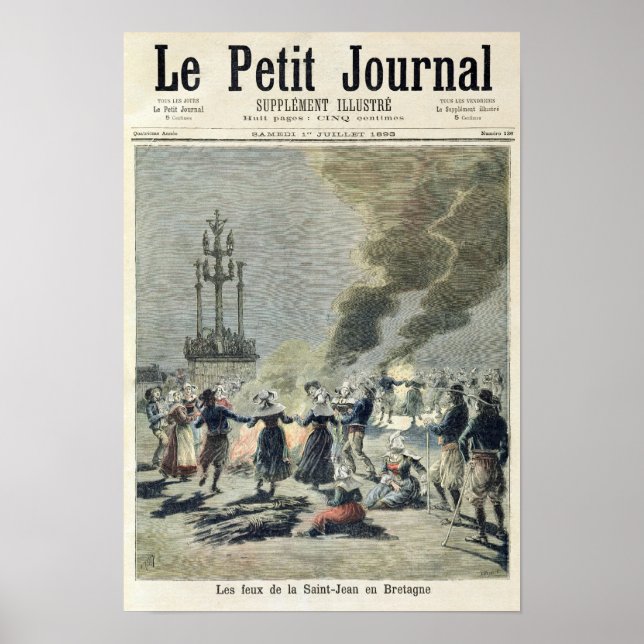 Bonfire tände för att fira sommaruppehållet i poster (Framsidan)