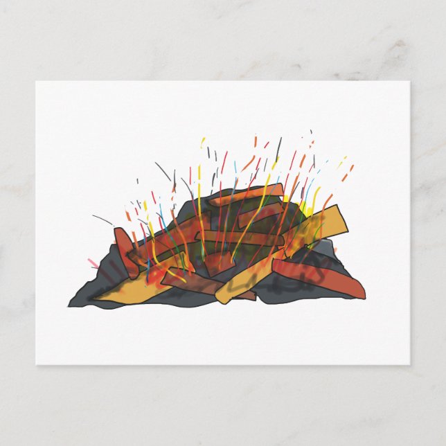 Bonfire Vykort (Framsida)