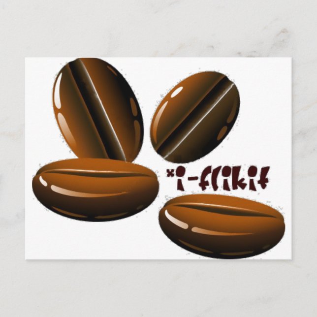 bönflimmer vykort (Framsida)