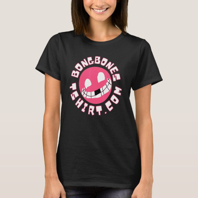 Bong Bones Com Design T Shirt (Framsida)