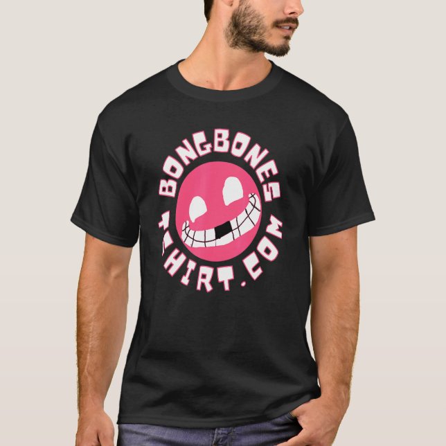 Bong Bones Com Design T Shirt (Framsida)