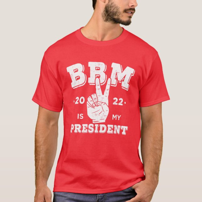 Bong Bong Marcos President BBM 2022 Peace Red T Shirt (Framsida)