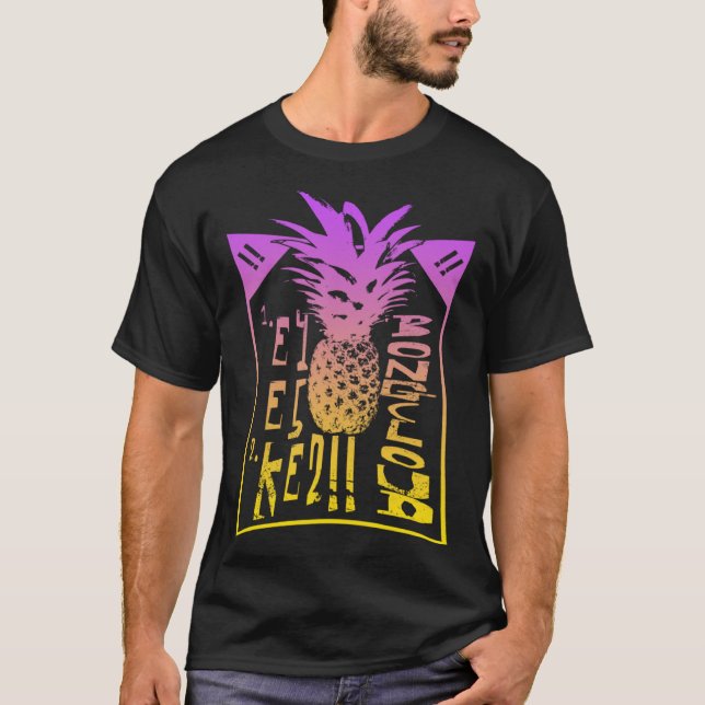 Bong Moln Chess Pineapple BongMolchess Öppning T Shirt (Framsida)