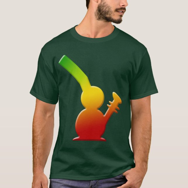 Bong på - reggaen Rasta Bong livsstil Tröja (Framsida)