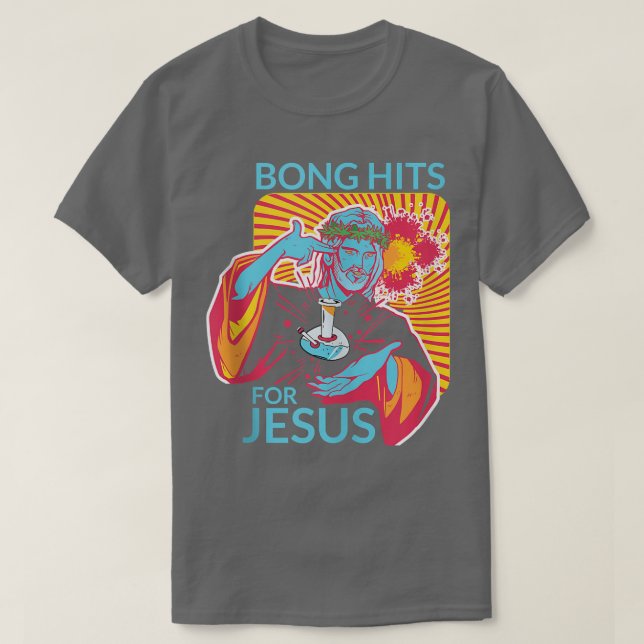 Bong träffar för Jesus... TC Stoner Gift  T Shirt (Design framsida)