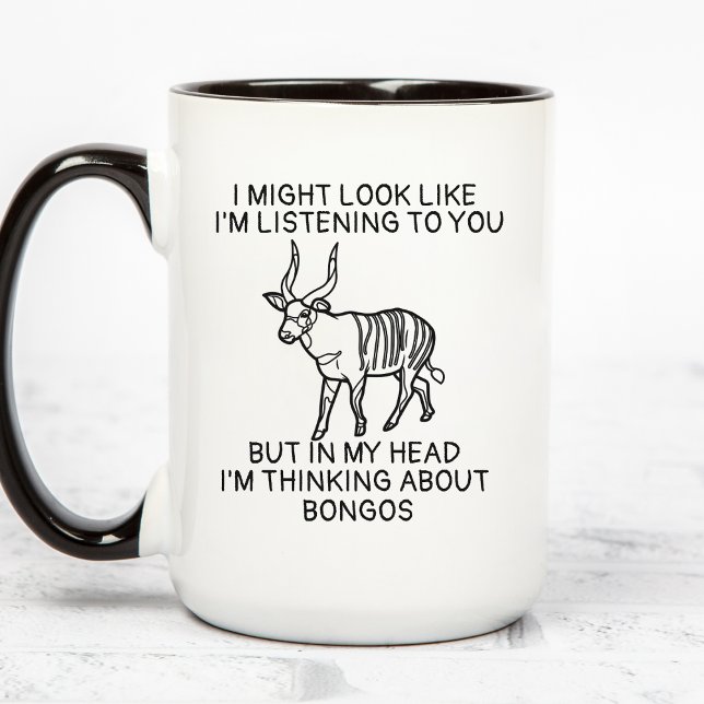 Bongo Antelope Mug, Bongo Lover Gifts Mugg (Skapare uppladdad)