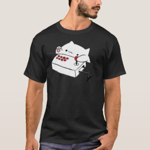 Bongo Cat Hoodie Funny Cute Gamer Meme cat Pullove T Shirt
