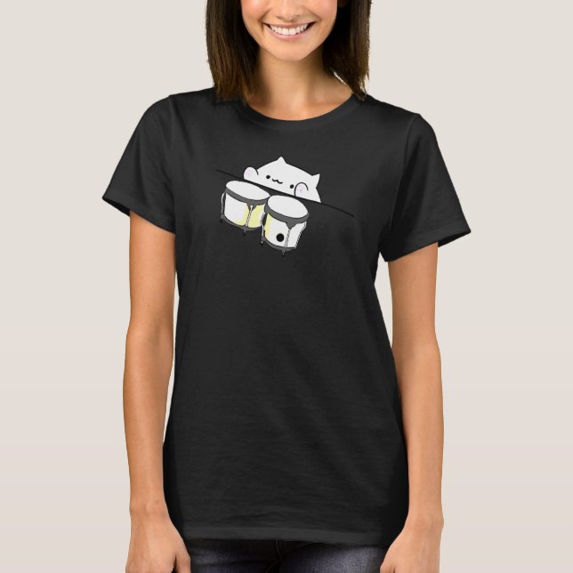 Bongo Cat Meme T Shirt (Framsida)
