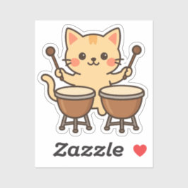 Bongo Cat Rhythm Beats Klistermärken