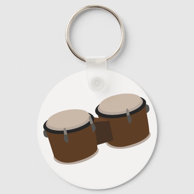 Bongo Drums Nyckelring (Framsida)