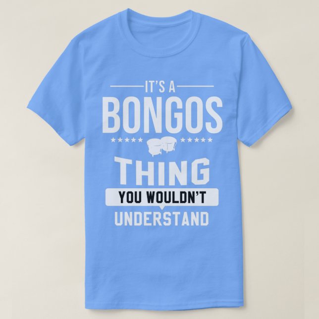 Bongos PercusMusic Instrument Drum Bongo T Shirt (Design framsida)