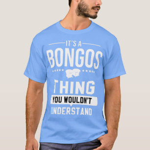 Bongos PercusMusic Instrument Drum Bongo T Shirt