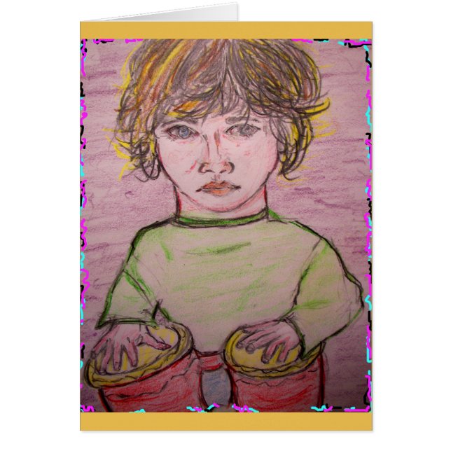 bongoslag hälsningskort (Framsidan)