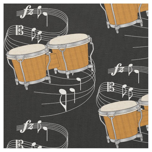 Bongostyg - mörk tyg (Närbild)