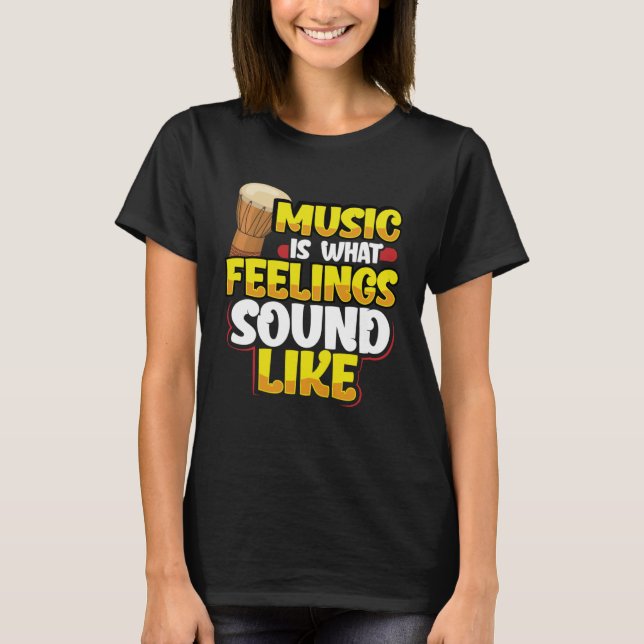 Bongotrummor T Shirt (Framsida)
