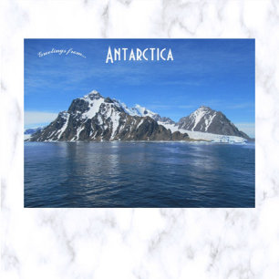 Bongrain Point på Pourkvoi Pas Island Antarctica Vykort