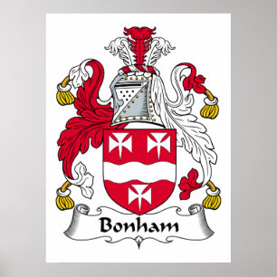 Bonham familjvapensköld poster