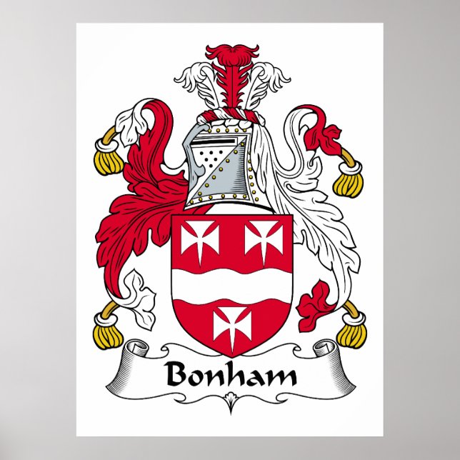 Bonham Family Crest Poster (Framsidan)