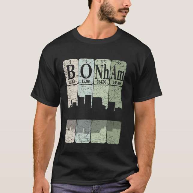 Bonham Periodiska systemet Element Bonham Texas Re T Shirt (Framsida)
