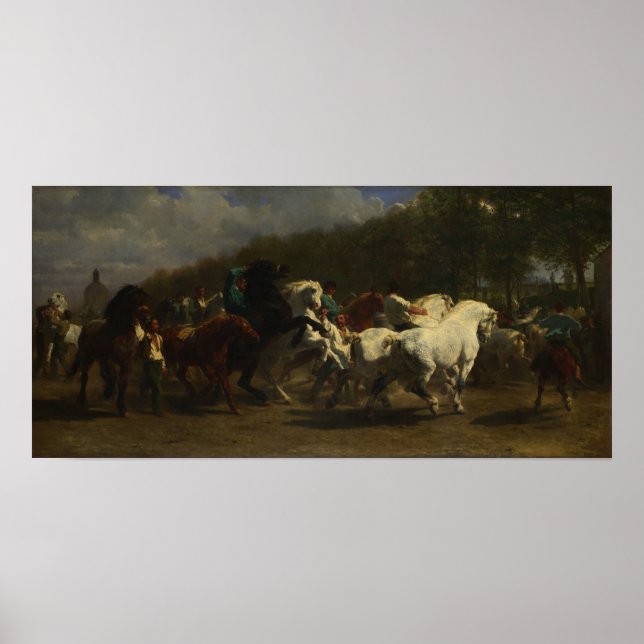 Bonheur - Horse Fair 1855 Poster (Framsidan)