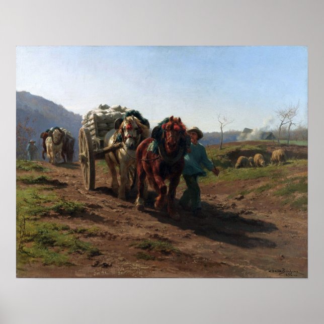 Bonheur - Tillbaka från Fält Poster (Framsidan)