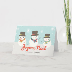 Bonhomme De Neige Carte de Noël Helgkort