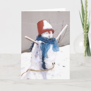 Bonhomme de Neige Helgkort