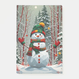 Bonhomme de neige post-it block